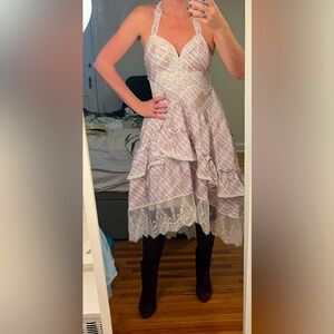 Bobbi Anthropologie ruffle dress.